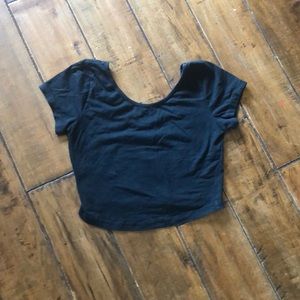 Brandy Melville Swoop Back Crop Top